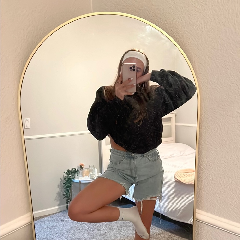 Princess Polly Jean Shorts - Light Blue